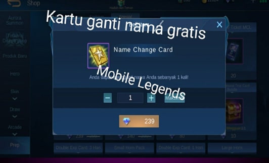 Cara Merubah Nama Akun Mobile Legends